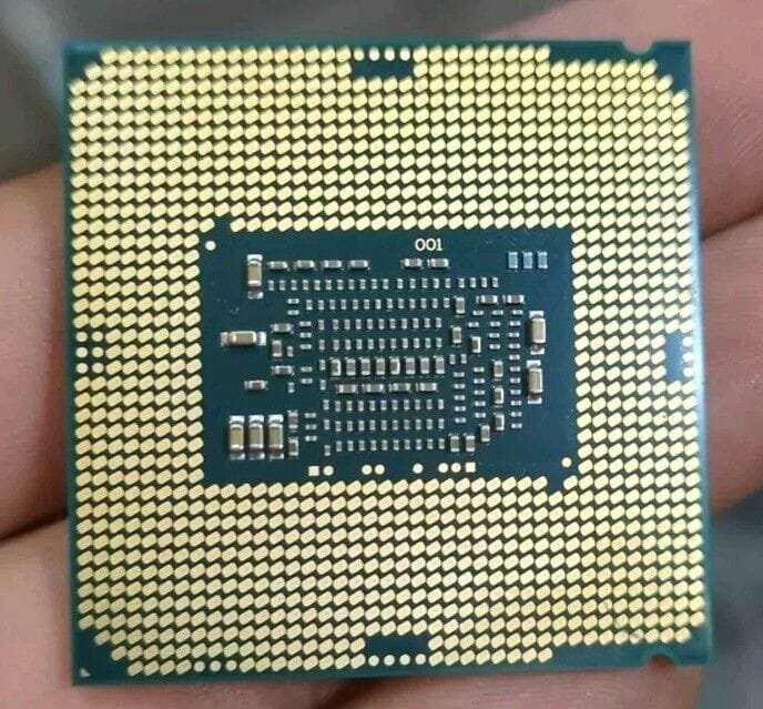 Picture under an intel processor