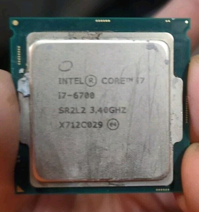 Picture of an intel processor