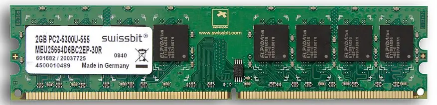 Image of a DDR2 RAM stick