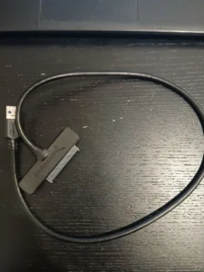 Sata adapter viewed from the top