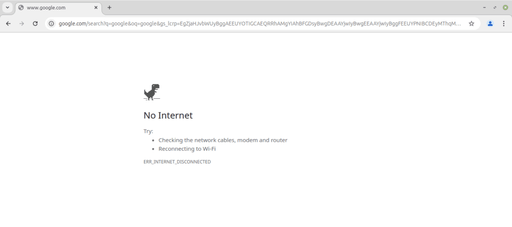 Google Chrome launched using firejail without network